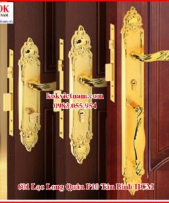 Combo Khóa cao cấp Việt Tiệp đồng mạ vàng