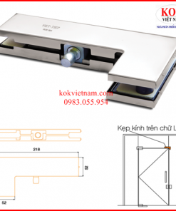 KẸP KÍNH GÓC CHỮ L VIỆT TIỆP