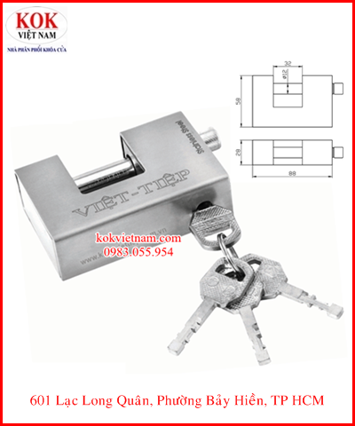 Khoa Cau ngang Inox Viet Tiep CN209