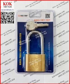 Khóa đồng bấm Việt Tiệp 01524 Càng dài