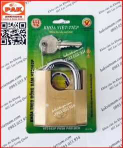 Khóa treo đồng bấm chống cắt Việt Tiệp 0162P