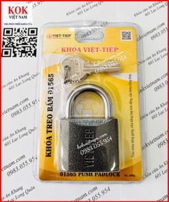 Khóa treo gang bấm 5 phân Việt Tiệp 01565