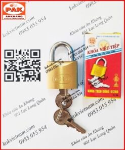 Khóa móc treo đồng bấm Việt Tiệp 01280